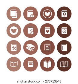 books icons universal set for web and mobile