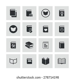 books icons universal set for web and mobile