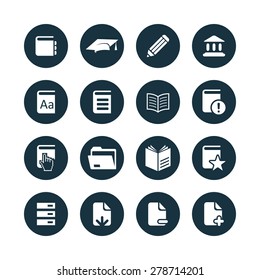 books icons universal set for web and mobile