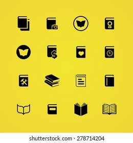 books icons universal set for web and mobile