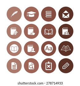 books icons universal set for web and mobile