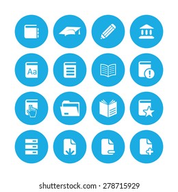 books icons universal set for web and mobile