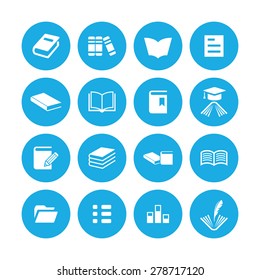 books icons universal set for web and mobile
