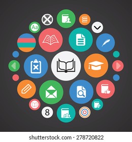 books icons universal set for web and mobile