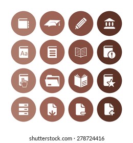 books icons universal set for web and mobile