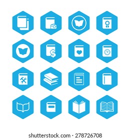 books icons universal set for web and mobile
