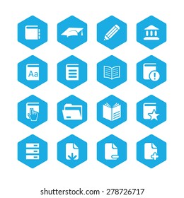 books icons universal set for web and mobile