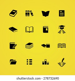 books icons universal set for web and mobile