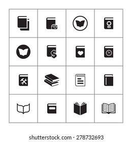 books icons universal set for web and mobile