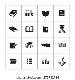 books icons universal set for web and mobile