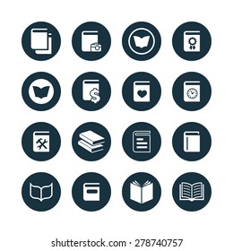 books icons universal set for web and mobile