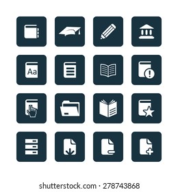 books icons universal set for web and mobile