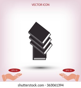 Books icons in vector.
