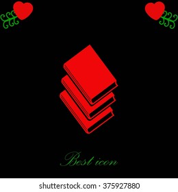 Books icons in vector.