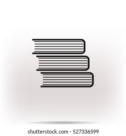 Books icons, vector illustration