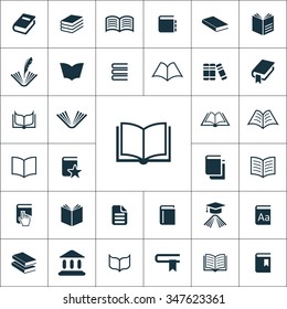 books Icons Vector set