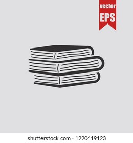 Books icon.Vector illustration.