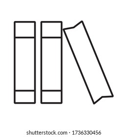 books illustration, read object, web vector icon 