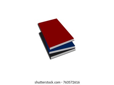 Books illustration vector isolated on white
