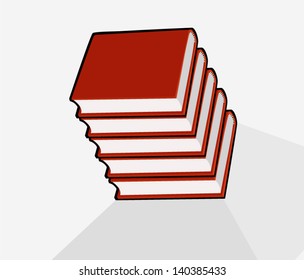 books isolated