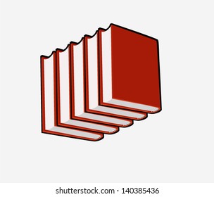 books isolated