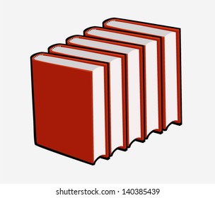 books isolated