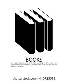 books isolated design, vector illustration eps10 graphic 