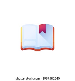 books isolated on white background realistic vector illustration