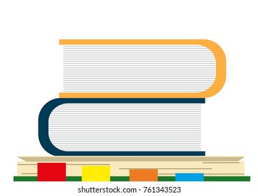 Books isolated vector illustration