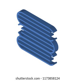Books isometric left top view 3D icon