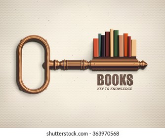 Books, key to knowledge, eps 10