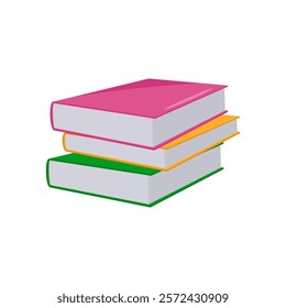 Books, Kindergarten Isolated Vector Illustration