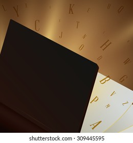 Books library design, vector illustration eps 10.