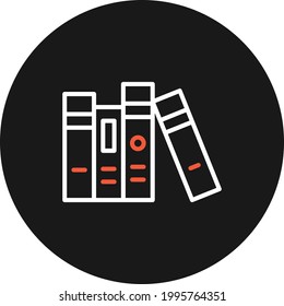 Books, library, education icon vector image. Can also be used for education. Suitable for use on web apps, mobile apps and print media.