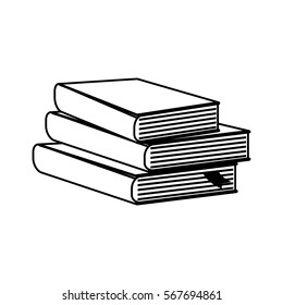 Books library education icon vector illustration graphic design