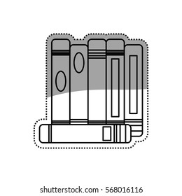 Books library education icon vector illustration graphic design