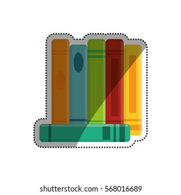 Books library education icon vector illustration graphic design