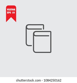 Books line icon vector