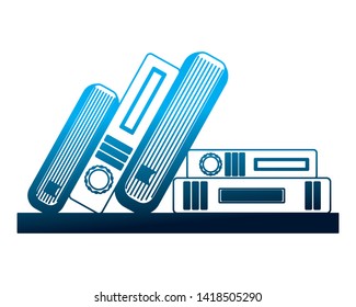 books literature encyclopedia knowledge read vector illustration