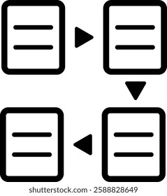 books and literature_plot icon black and white