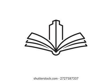 books logo icon vector design with modern minimalist style and professional branding concept.