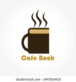 books logo template design with shadow effect