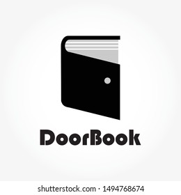 books logo template design with shadow effect