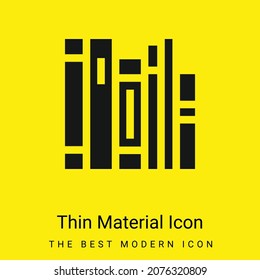 Books minimal bright yellow material icon
