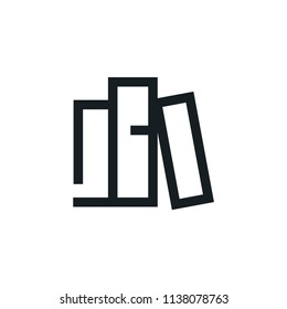 Books Modern Simple Outline Vector Icon
