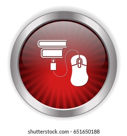 books and mouse icon