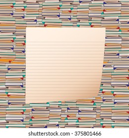 Books note background
