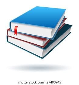 Icono vectorial de libros o portátiles
