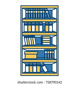 Books on desk icon vector illustration graphic design