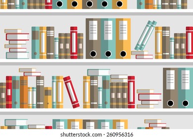 books on the shelf